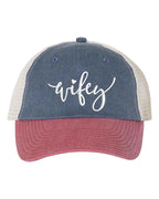 Embroidered Wifey/Hubby Trucker Hat