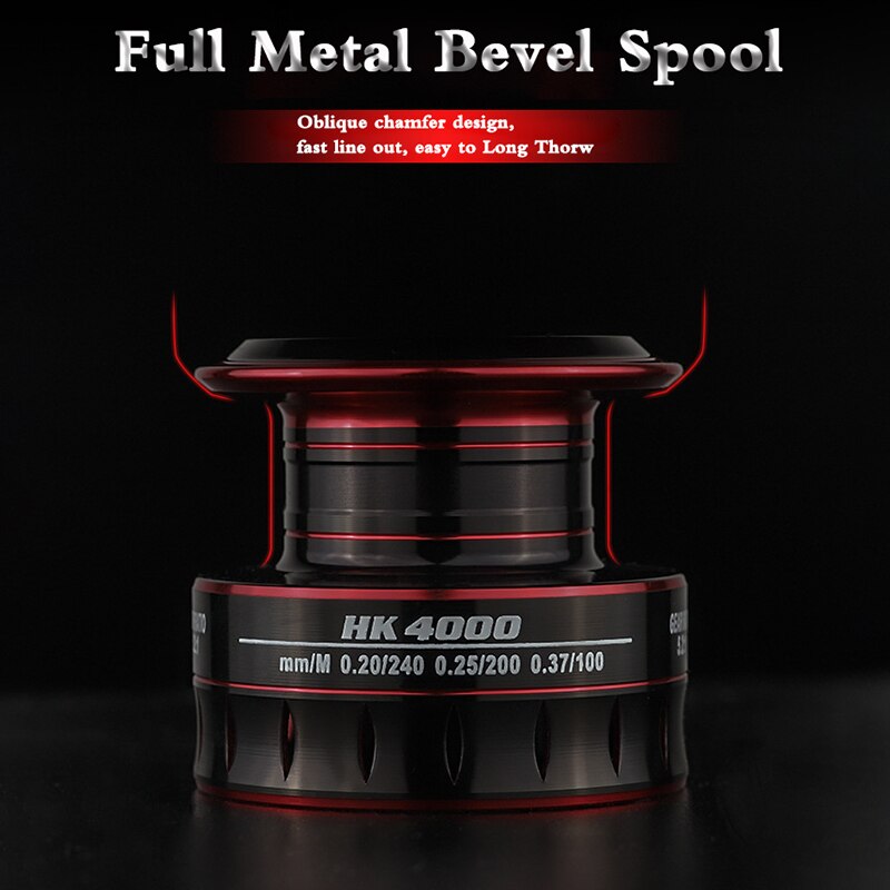 1000-7000 Metal Spool Spinning Reel Carp Fishing
