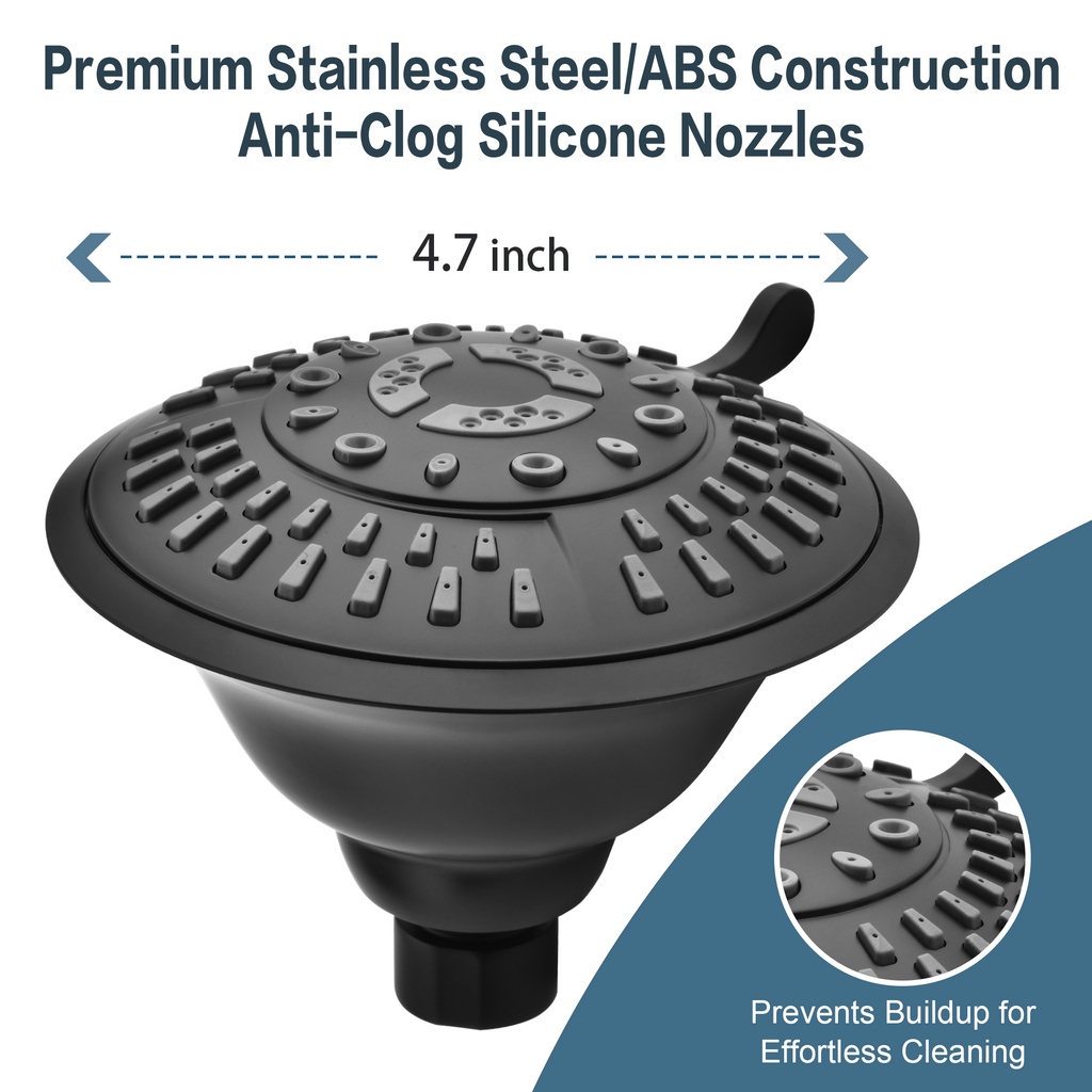 5-Spray Fixed Shower Head