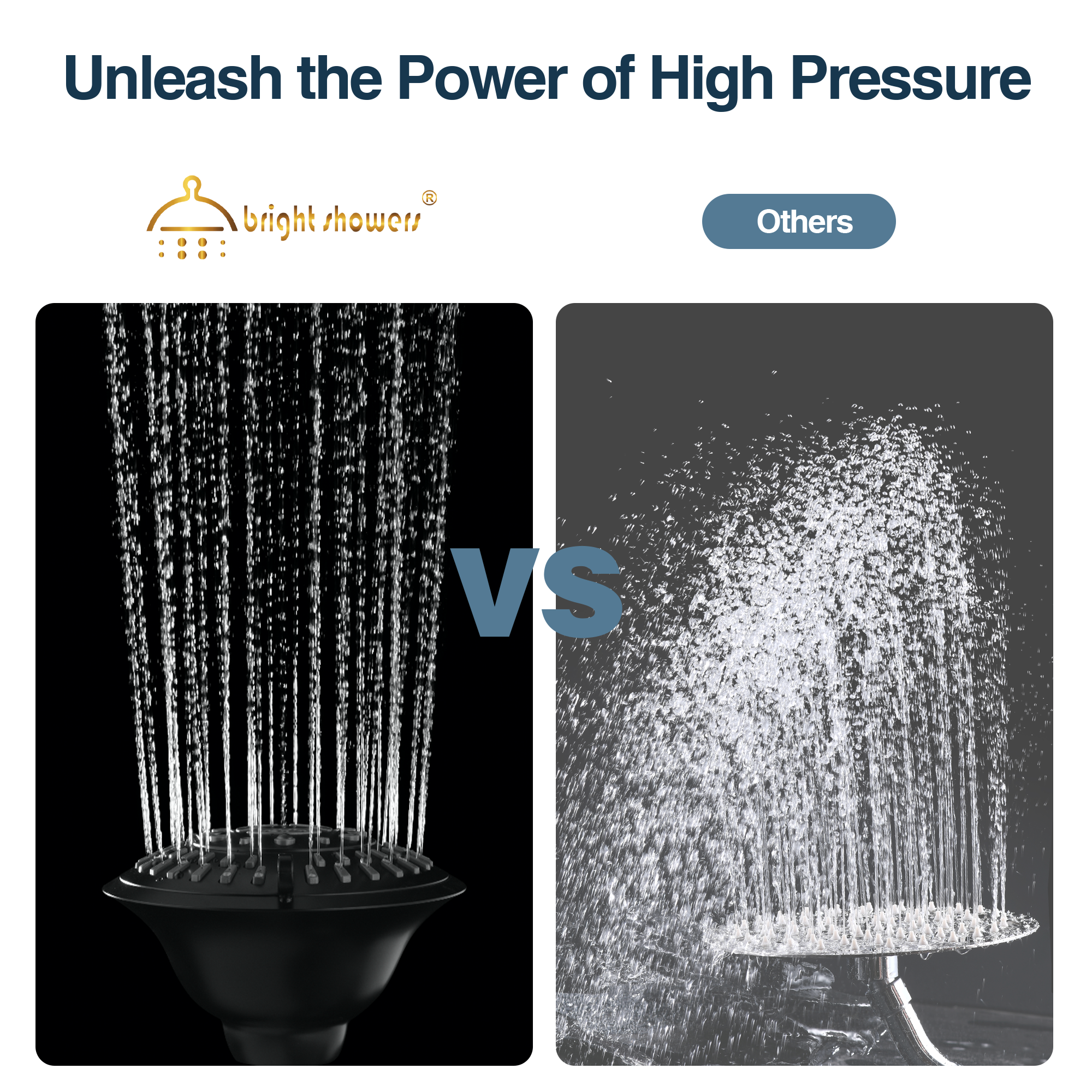 5-Spray Fixed Shower Head