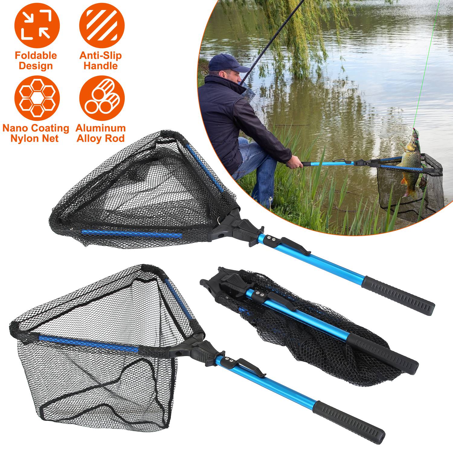 Durable Foldable Fishing Net
