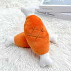 Double Bone Chicken Leg/Carrot Chew Toy