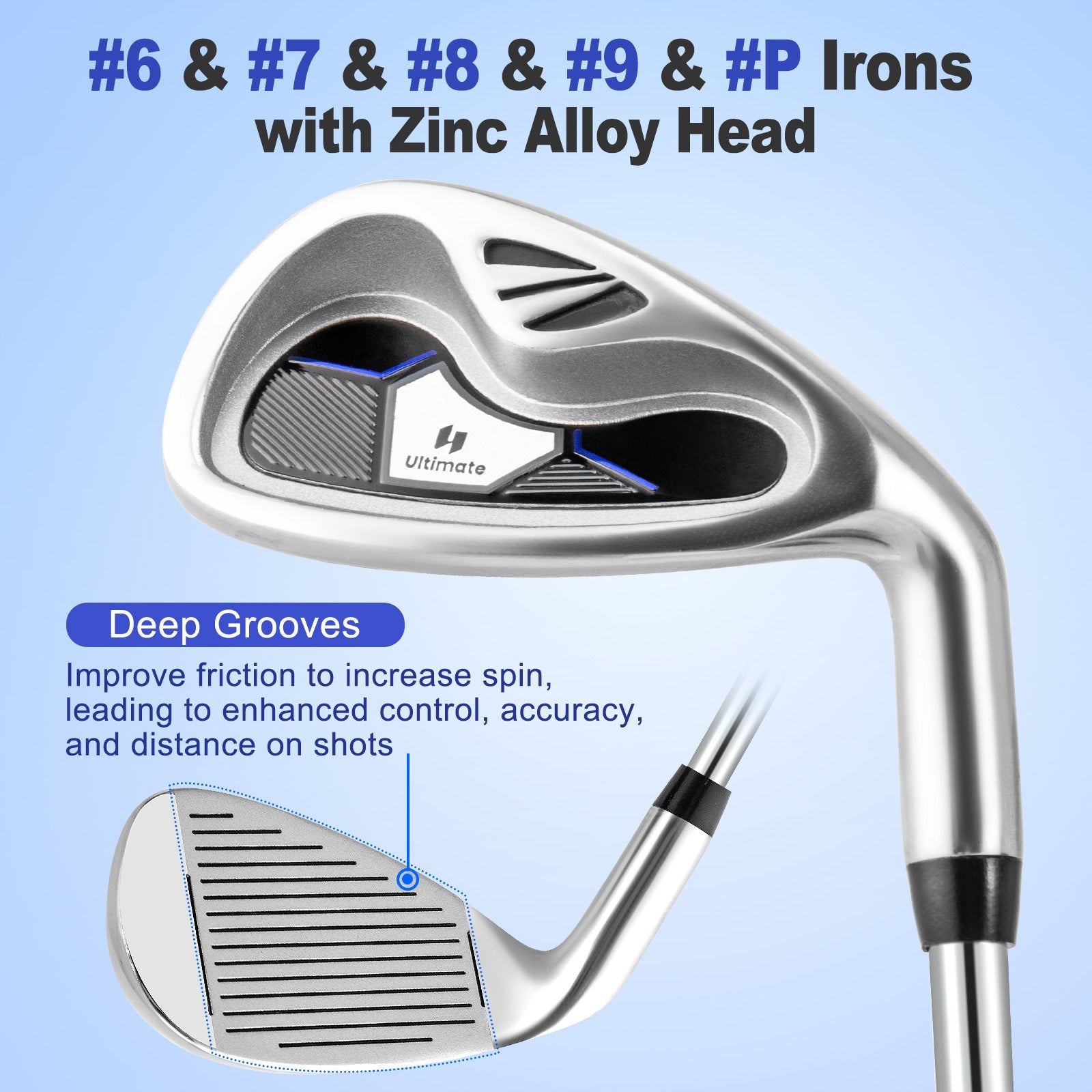 Men’s Profile Complete Golf Club Package Set Includes 10 Pieces