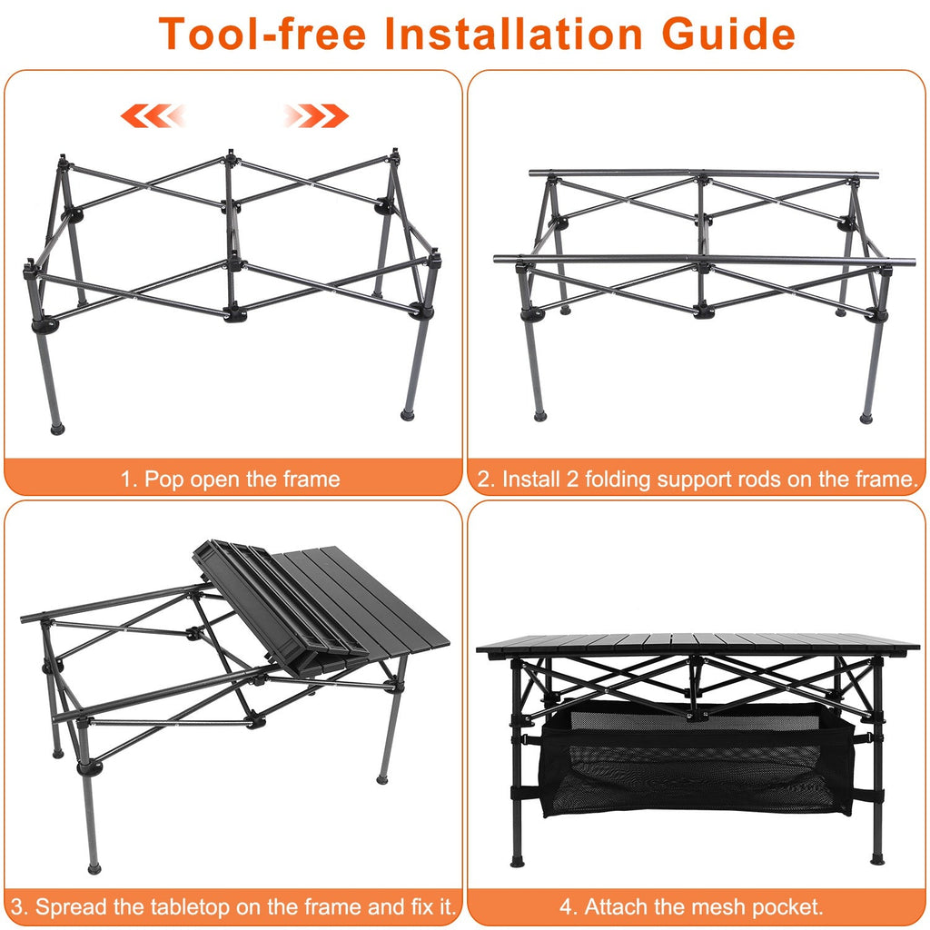 Folding Camping Table Portable Lightweight