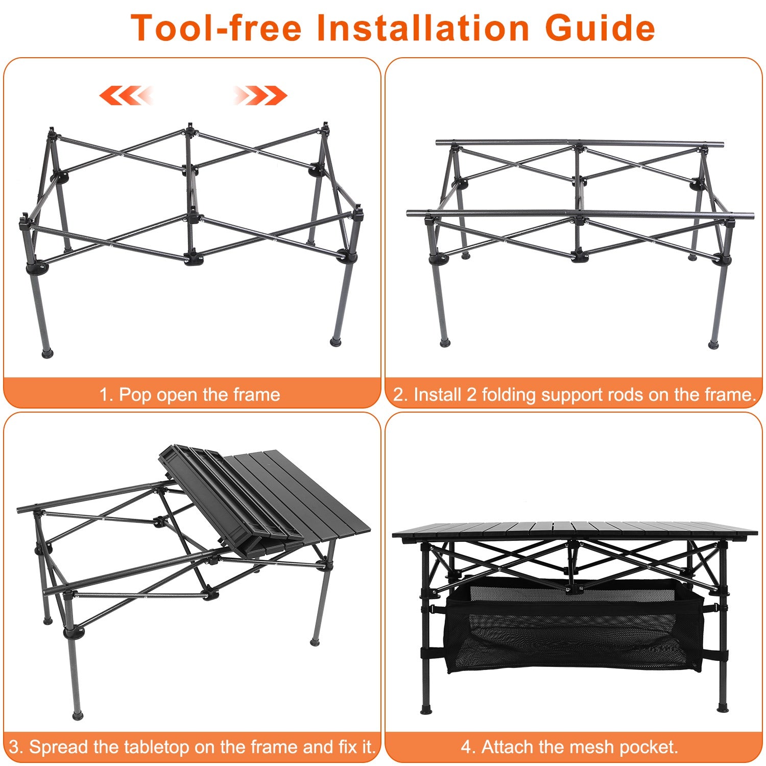 Folding Camping Table Portable Lightweight