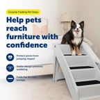 Dog Stairs for Bed Foldable