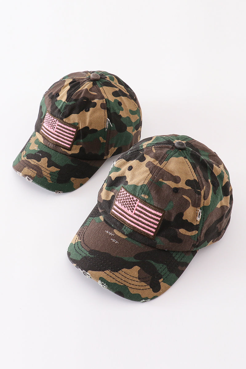 Flag Baseball Cap Mom & Me