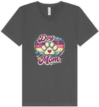 Retro Dog Mom V-Neck Shirt