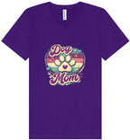 Retro Dog Mom V-Neck Shirt