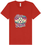 Retro Dog Mom V-Neck Shirt