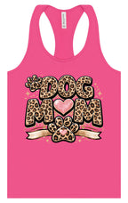 Leopard Print Dog Mom Women's Racerback Tank