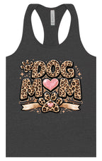 Leopard Print Dog Mom Women's Racerback Tank
