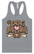 Leopard Print Dog Mom Women's Racerback Tank
