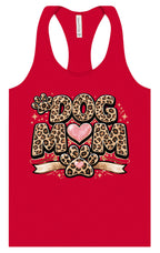 Leopard Print Dog Mom Women's Racerback Tank