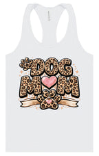 Leopard Print Dog Mom Women's Racerback Tank