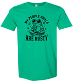 People Skills are Rusty Adult Gildan Soft Shirt