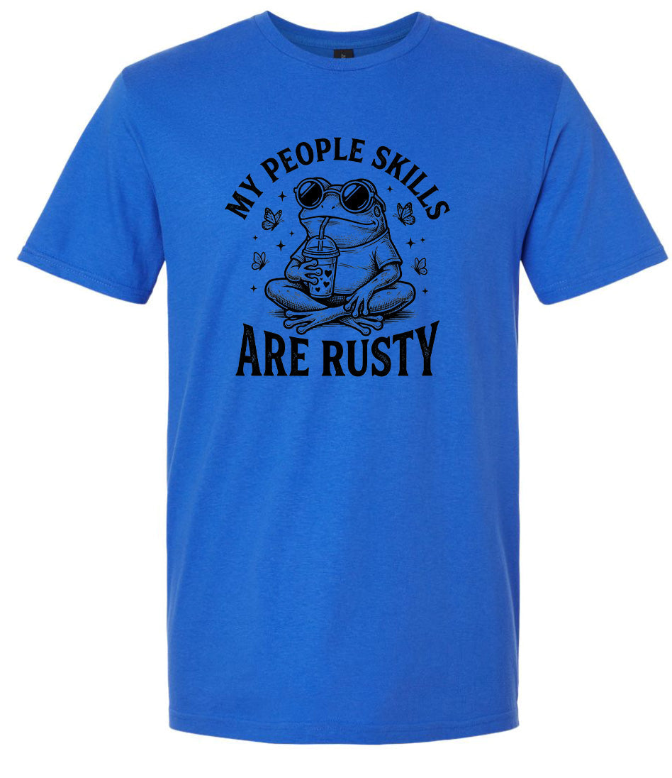 People Skills are Rusty Adult Gildan Soft Shirt