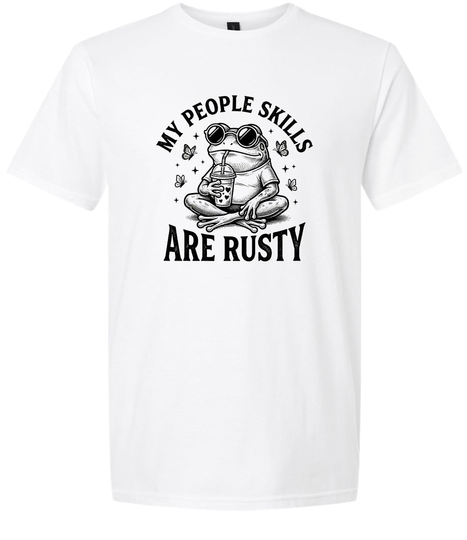 People Skills are Rusty Adult Gildan Soft Shirt