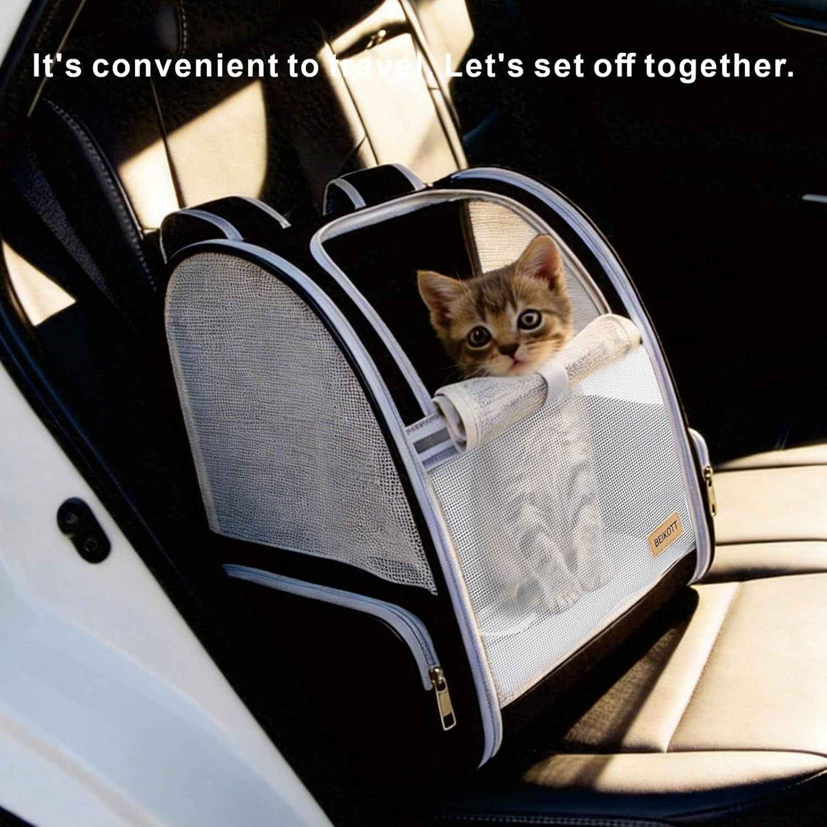 Cat Carrier Backpack Ventilated Pet Carrier for Cats Dogs Small Pets