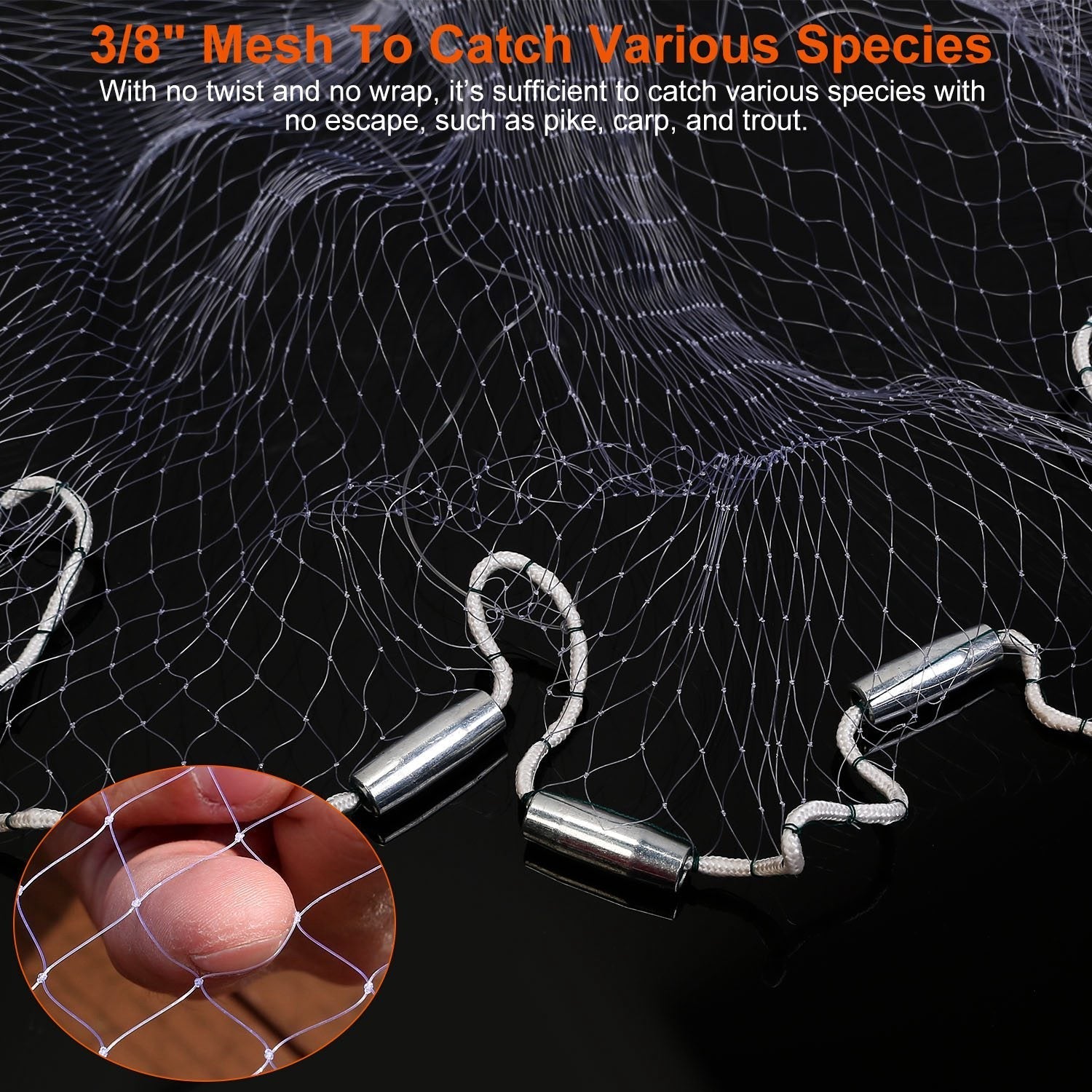 6ft Radius Fishing Cast Net