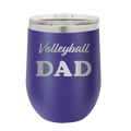 Volleyball Dad2 Wine Cup