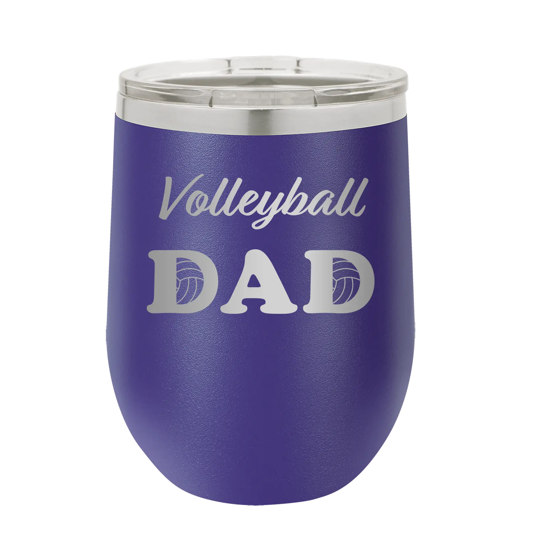Volleyball Dad2 Wine Cup