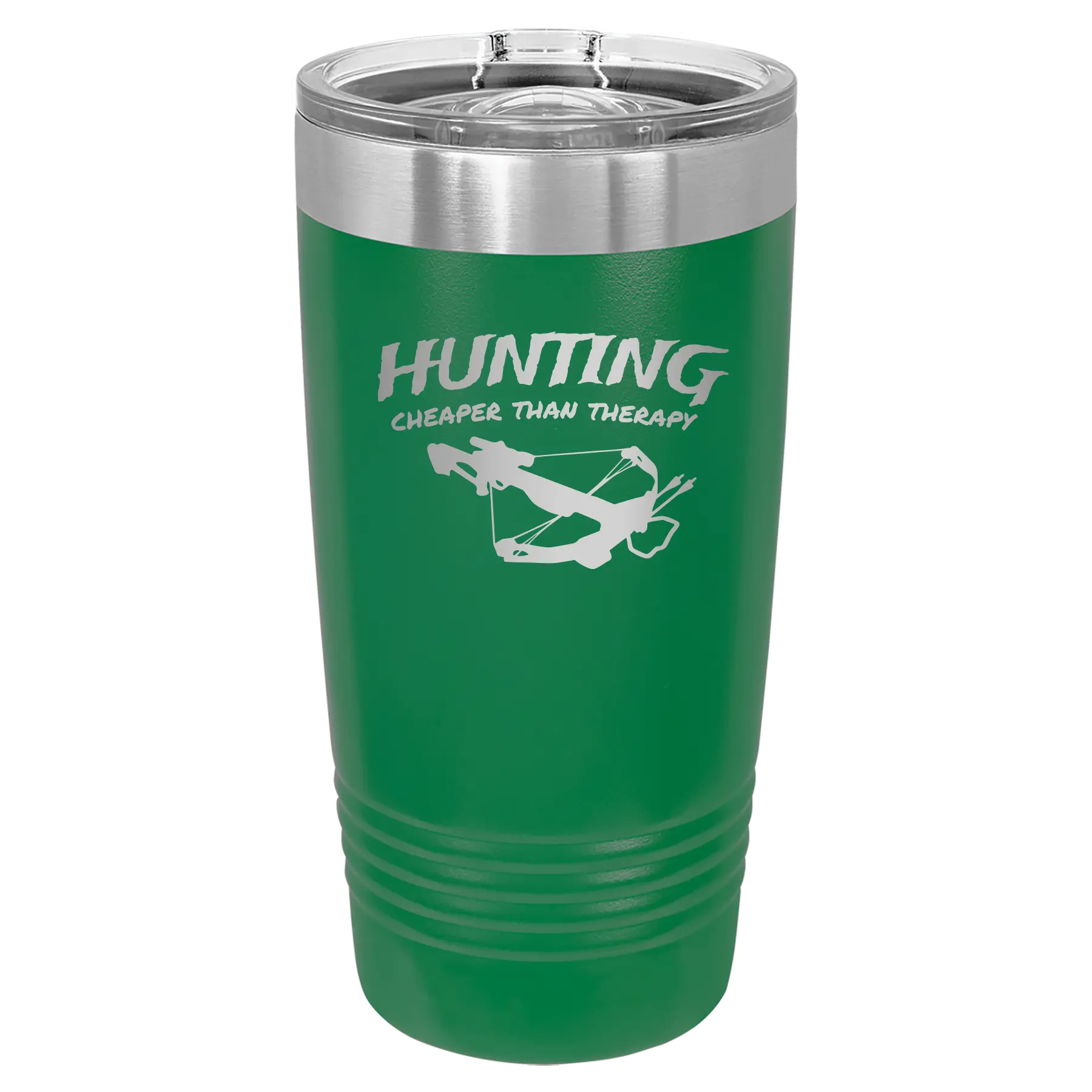 Hunting Cheaper than Therapy 20 oz Tumbler | Green