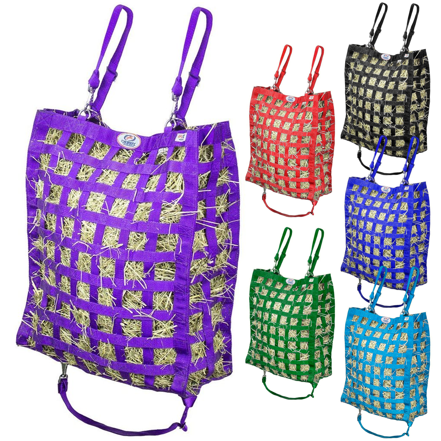 4-Sided Slow Feeder Horse Hay Bag