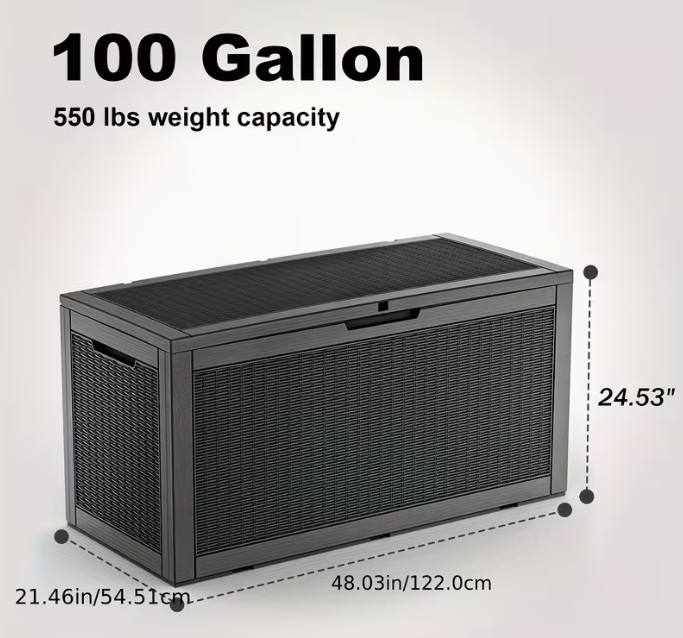 75 Gallon Outdoor Deck Box
