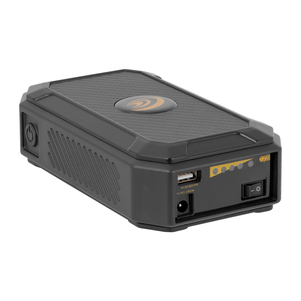 USB Power Bank with Red LED Flashlight