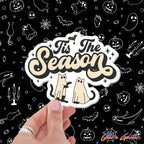 Tis the Season Ghost Cats Sticker