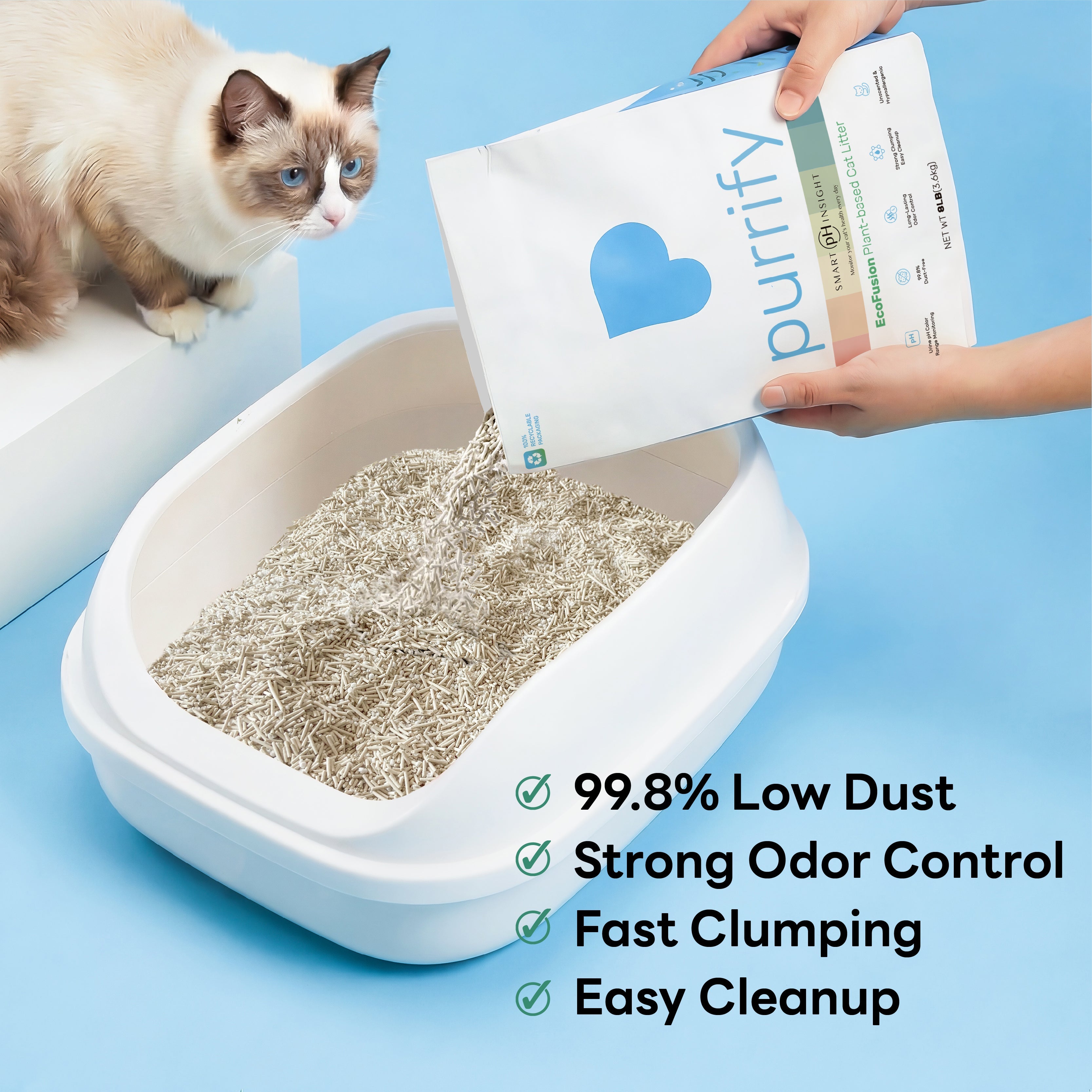 Cat Litter Color Changing Clumping Low Dust