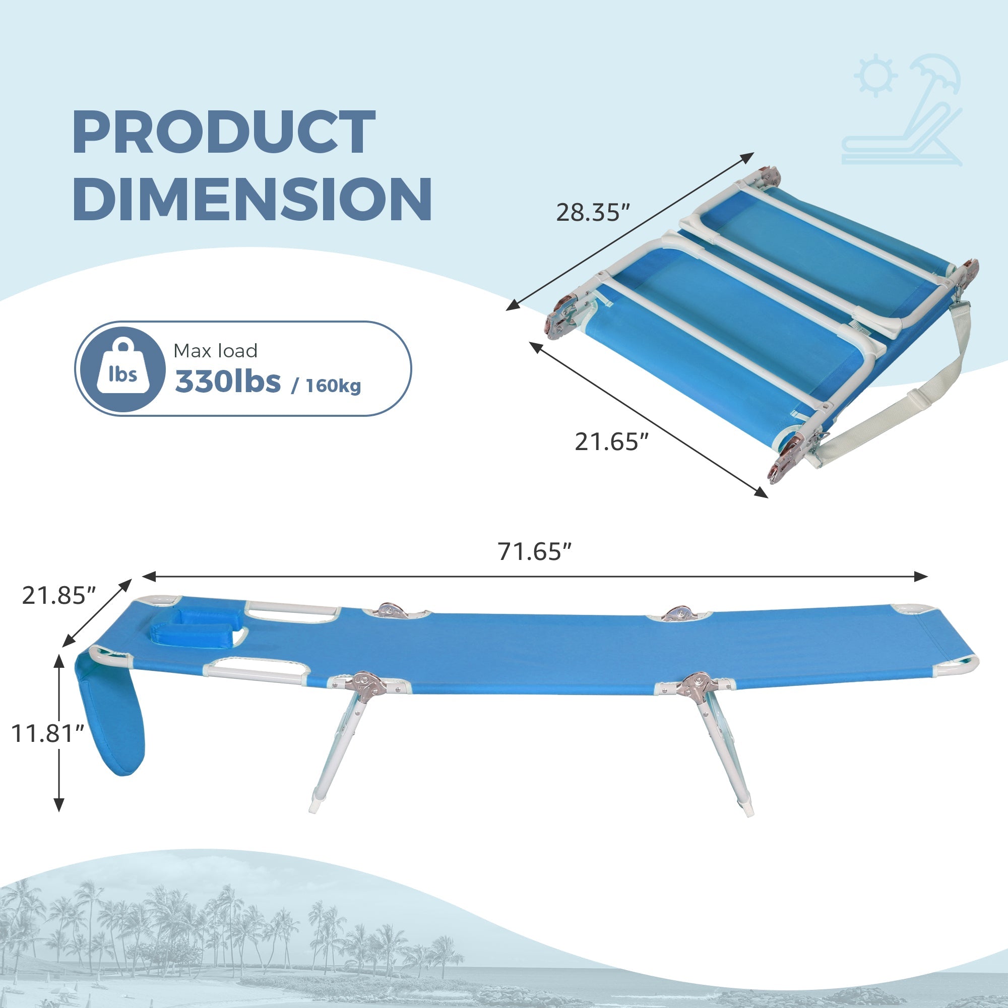 Folding Chaise Lounge Chair
