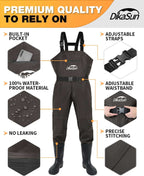 Lightweight Boot/foot Chest Waders with Boots