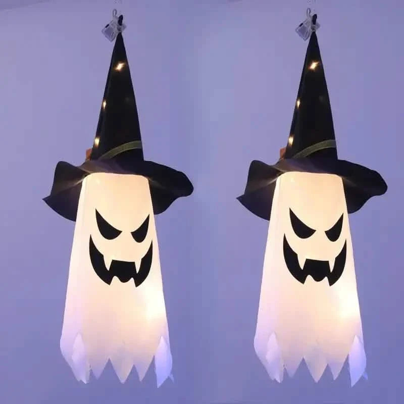 Glowing Ghost Witch Hat