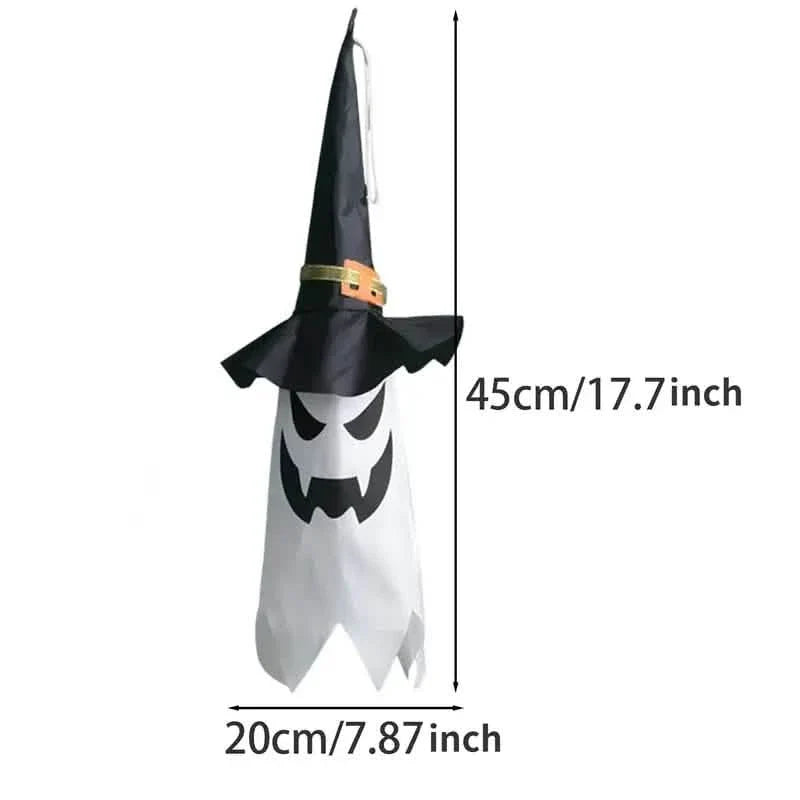 Glowing Ghost Witch Hat