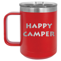 Happy Camper 15 oz Mug | Red