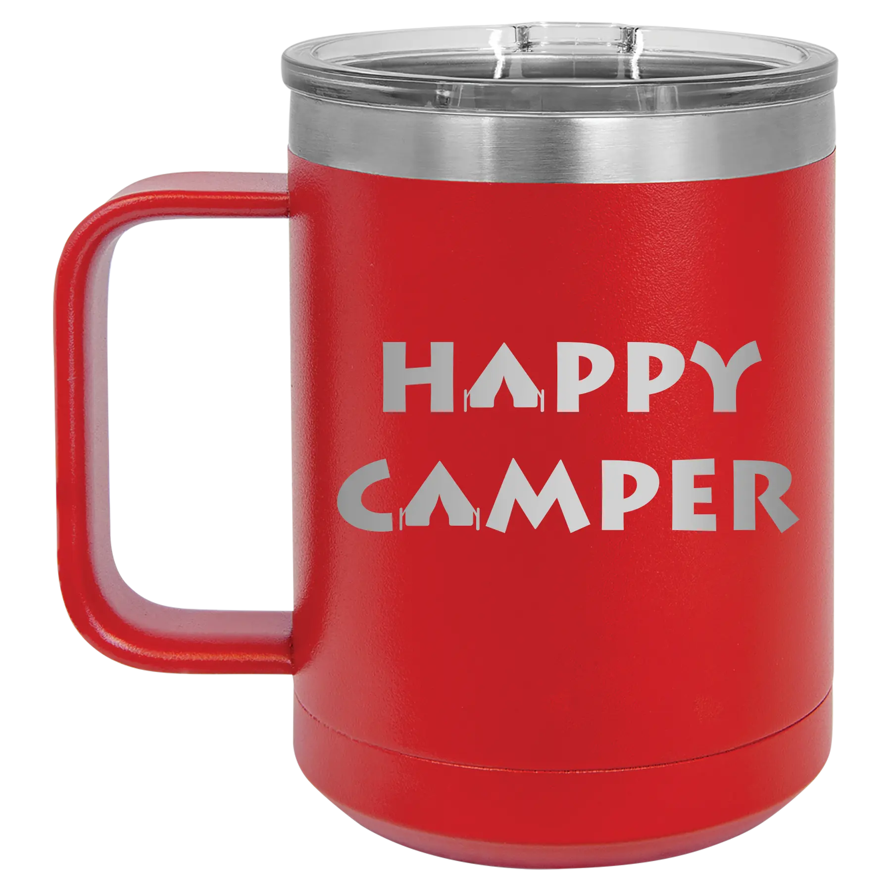 Happy Camper 15 oz Mug | Red