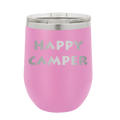 Happy Camper Wine Cup | Light Purple
