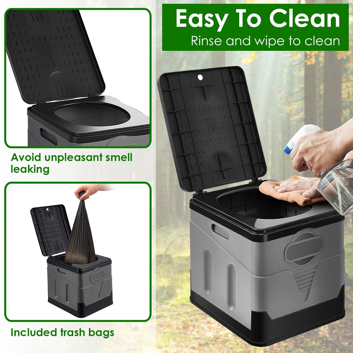 Portable Toilet for Car Camping Boating Hiking Outdoor