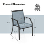 2 Piece Patio Dining Chairs