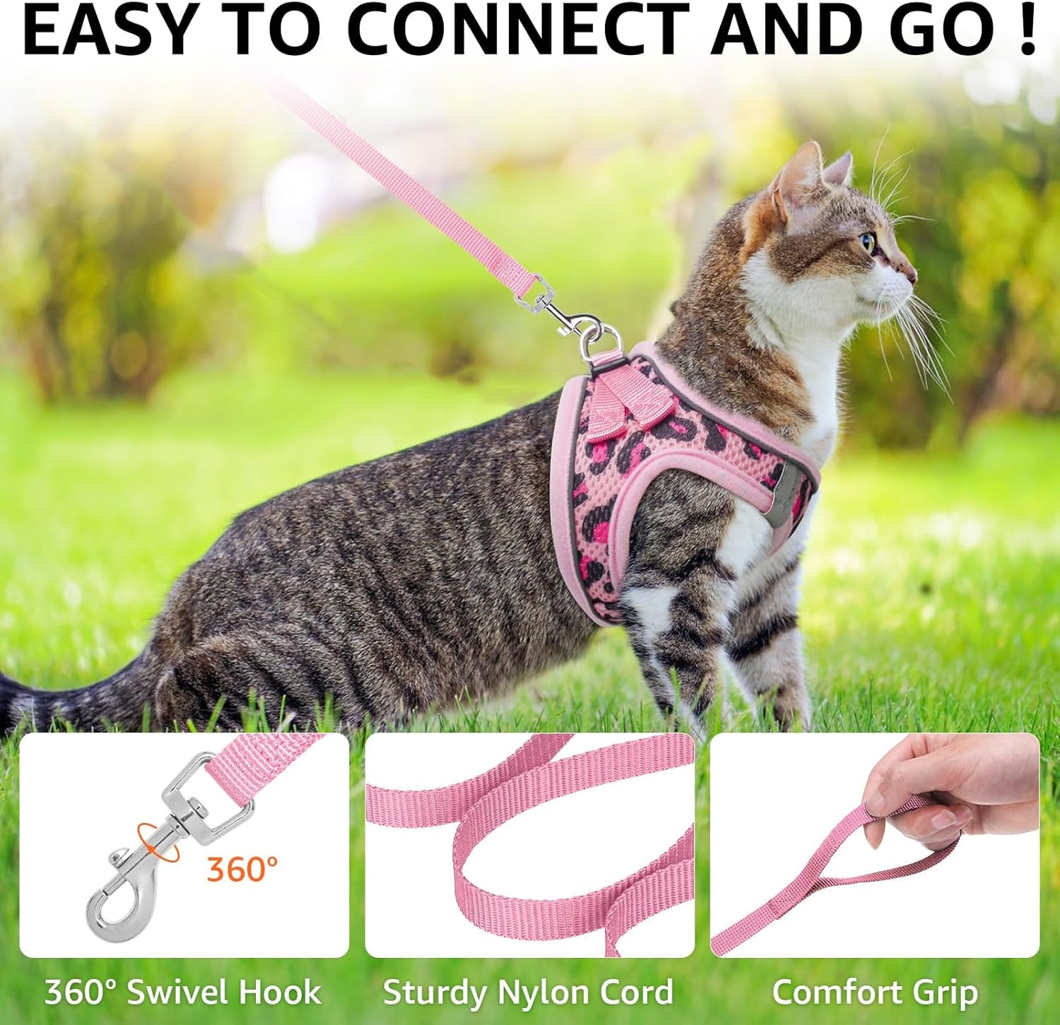 Cat Harness and Leash Set