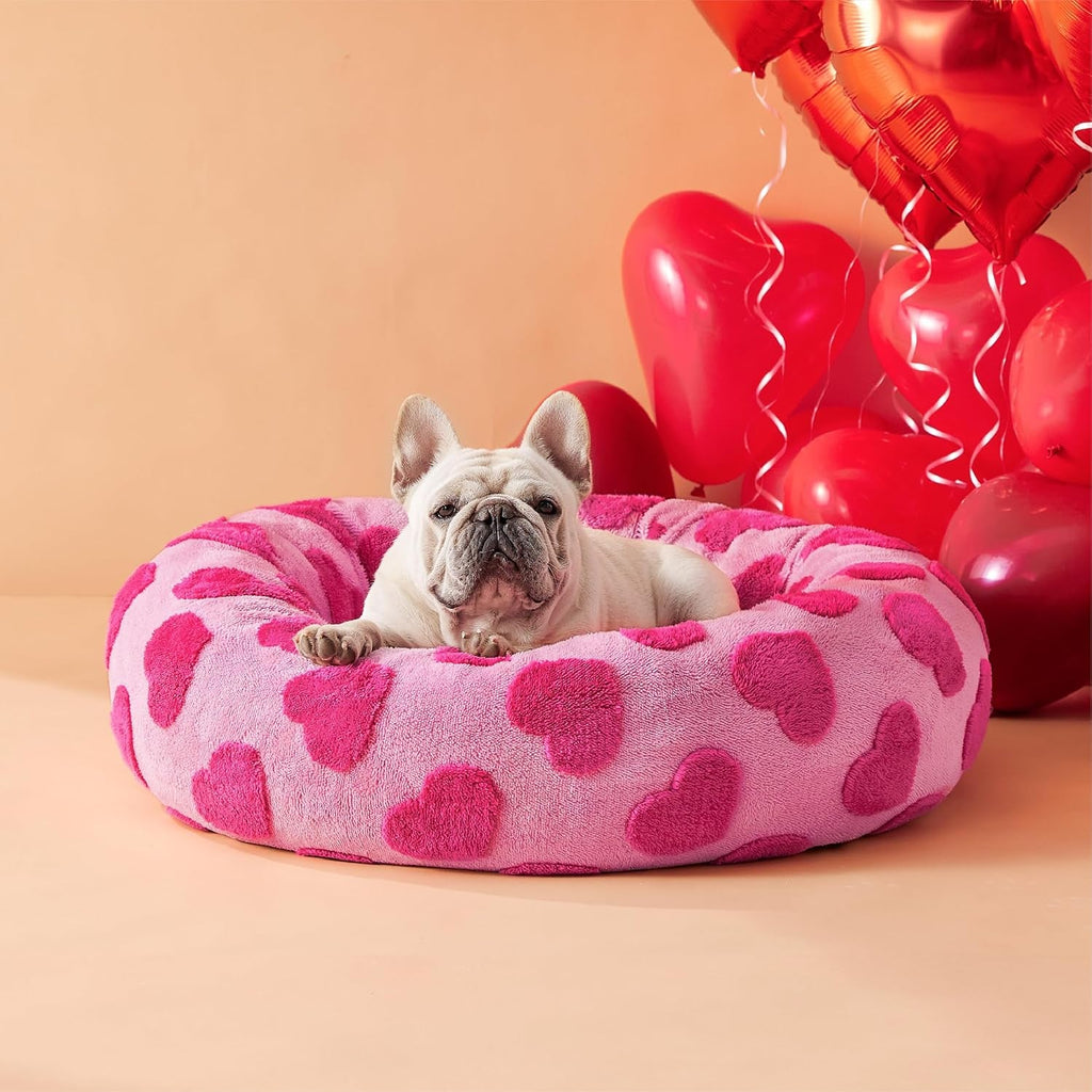 LE SURE Donut Dog Bed – 7 Sizes, 5 Patterns