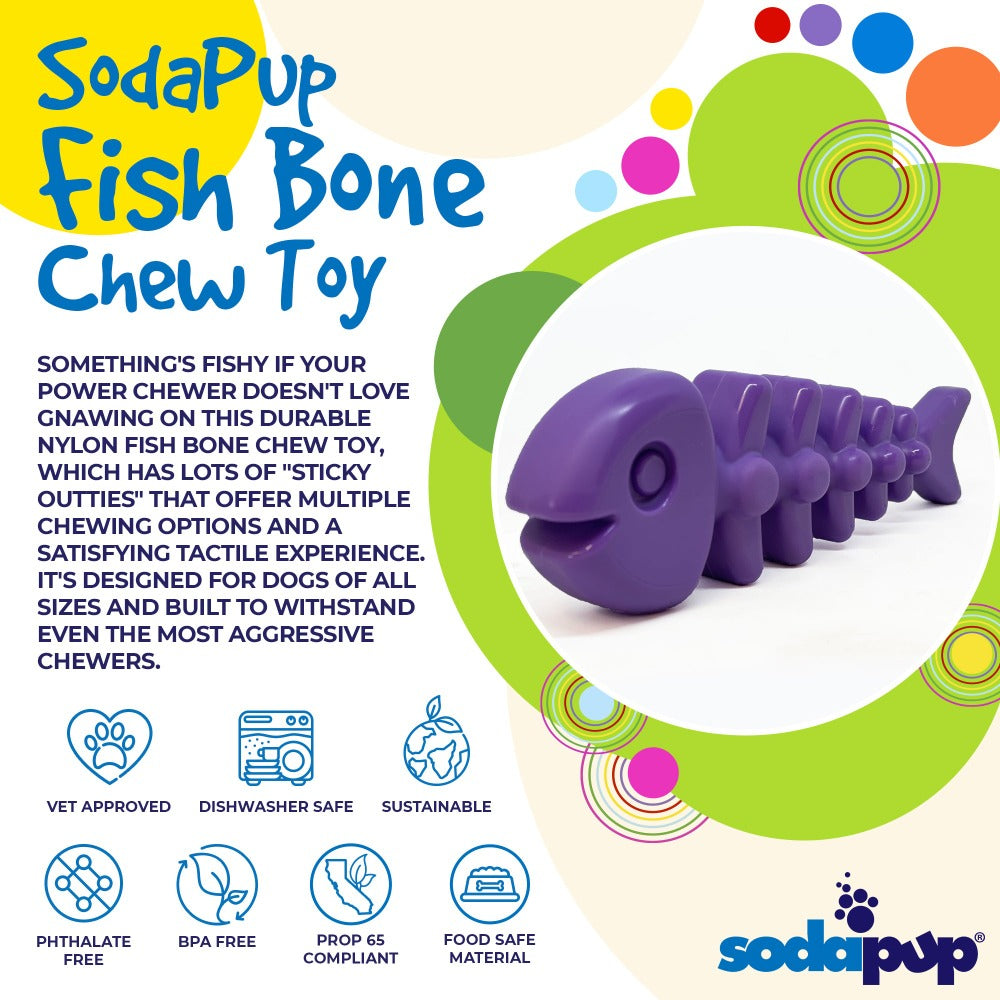 Fish Bone Nylon Dog Toy