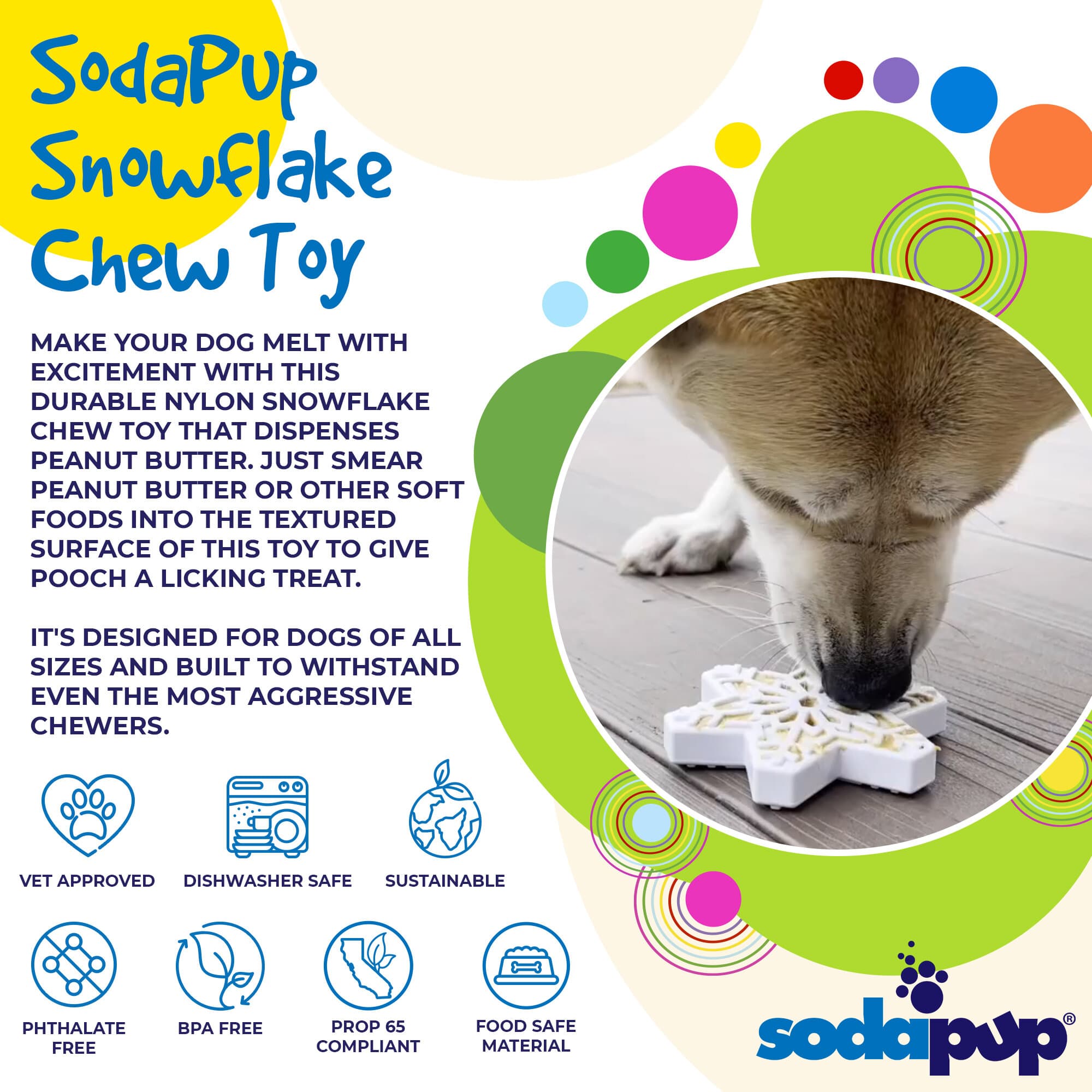Snowflake Nylon Dog Chew Toy