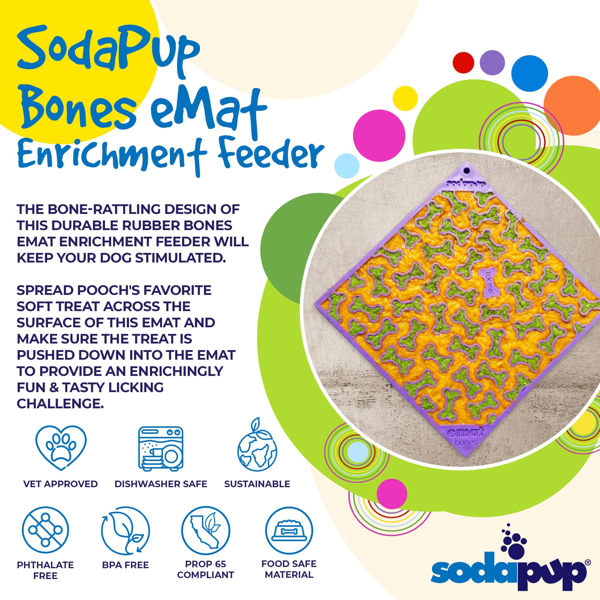 Bones eMat - Enrichment Lick Mat