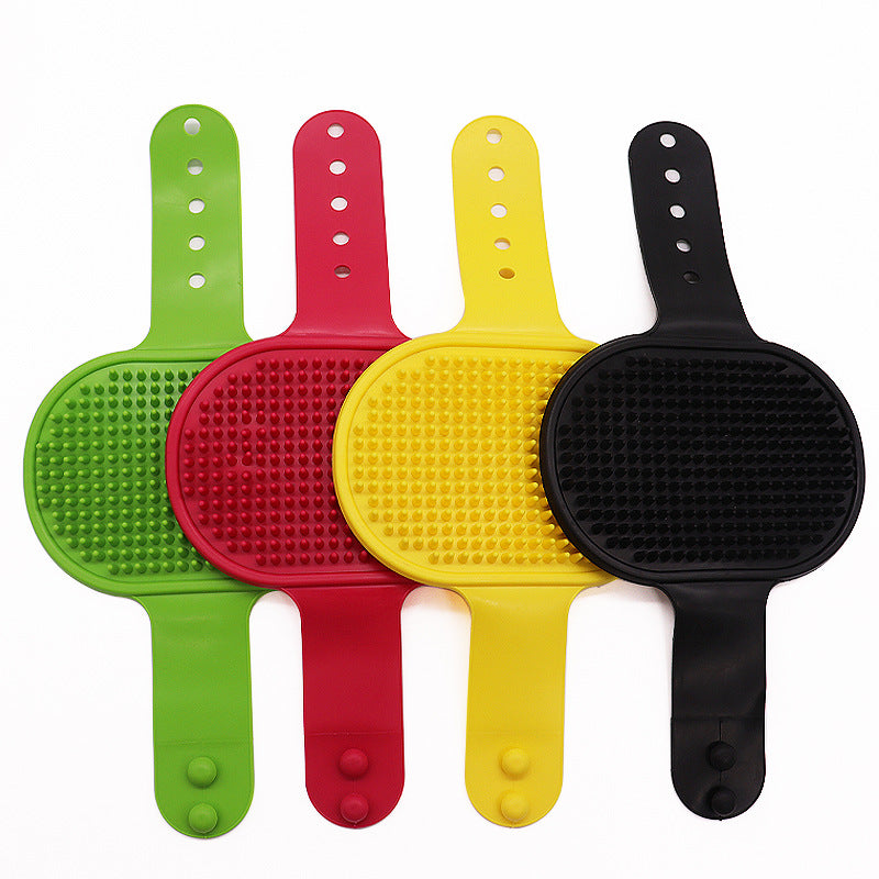 Soft Rubber Pet Bath Silicone Comb