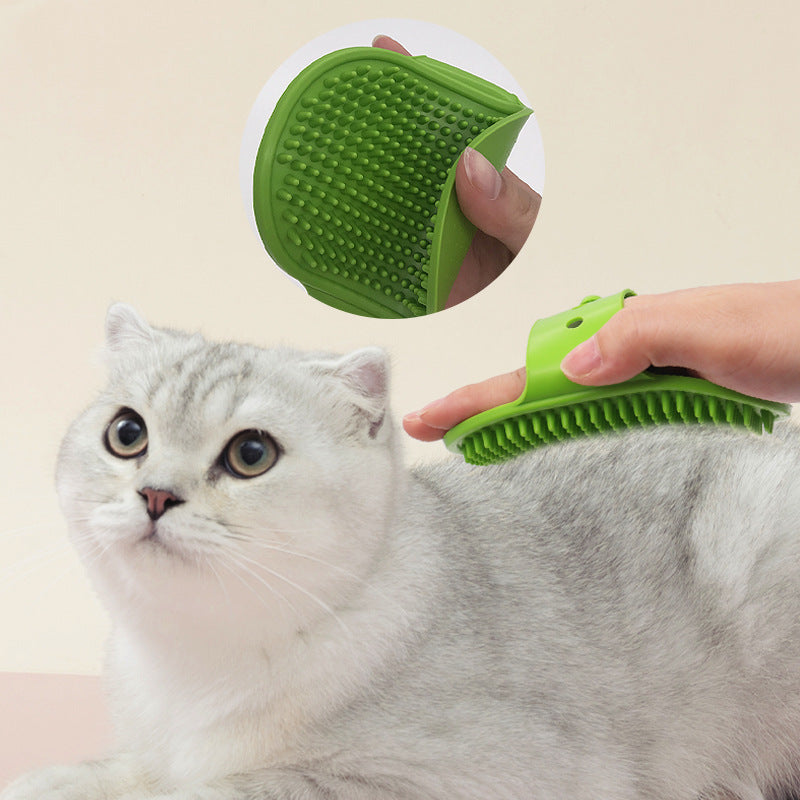 Soft Rubber Pet Bath Silicone Comb
