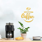 Coffee Themed Mirror Acrylic Wall Stickers