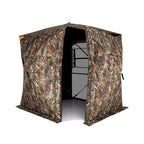 3-4 Person Hunting Blind 270¬∞ See-Through Pop-up Ground Blind with Full-Open Swing Door